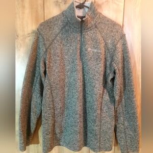 Eddie Bauer Men's Charcoal Zip-Up Sweater